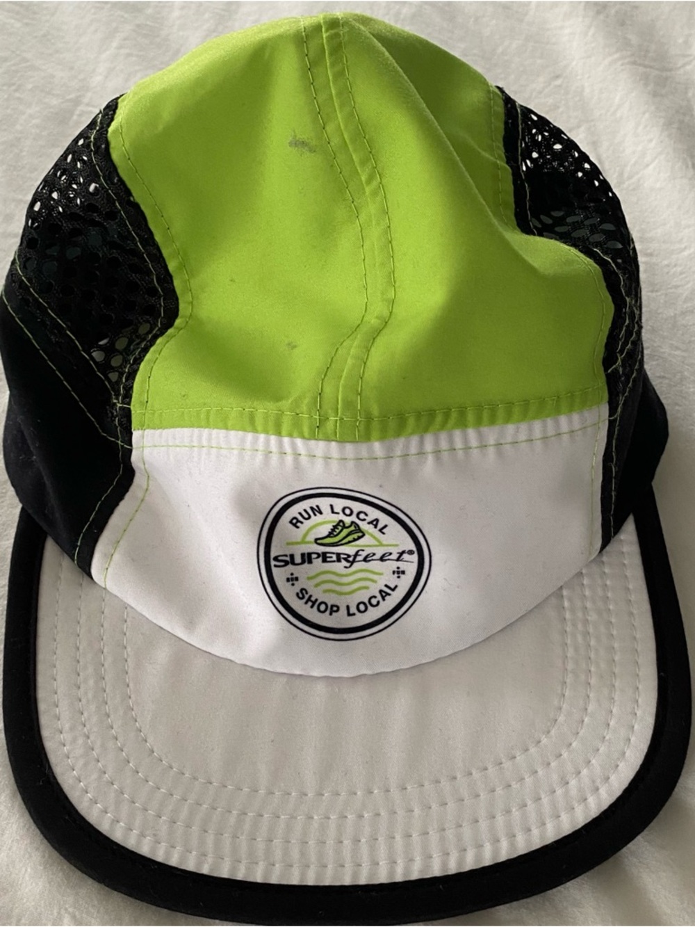Superfeet Running Hat OS Unisex Vented Performance Logo Adjustable Strapback